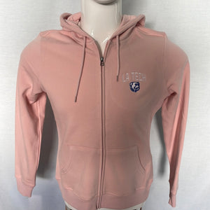 La Tech Womens Pink Full Zip Jacket