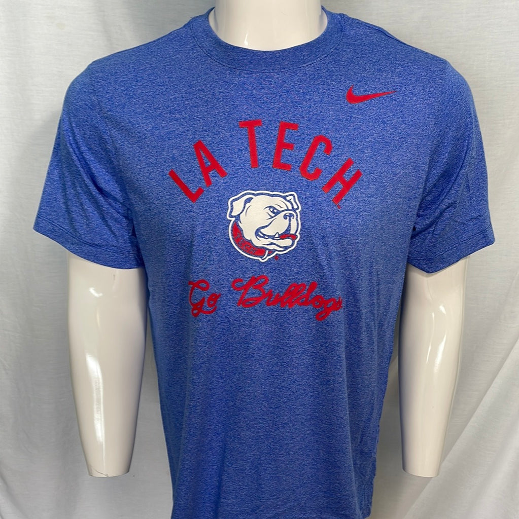 Louisiana Tech Bulldogs Blue Digital Camo Competitor T Shirt - Limotees