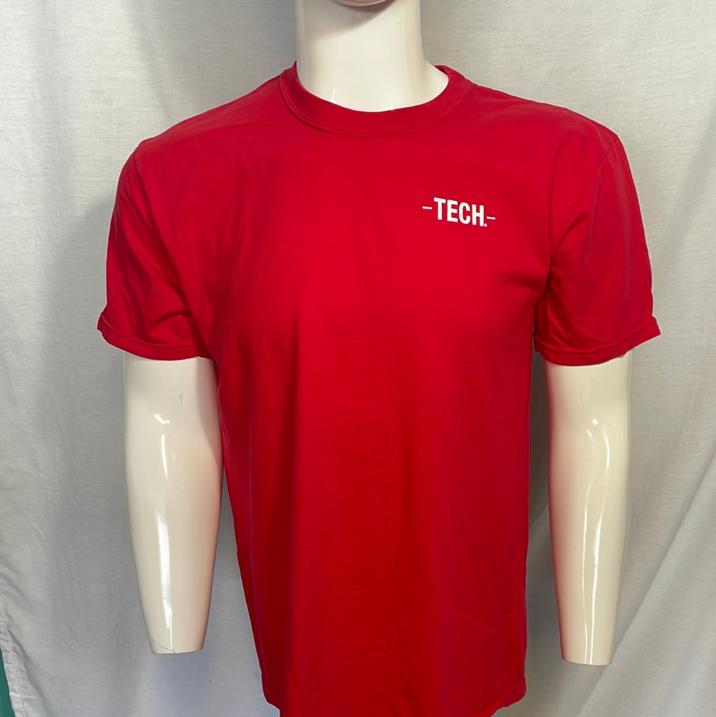 Louisiana Tech Icons - Red Comfort Colors Tee/ Crew – Bakers and Burgers