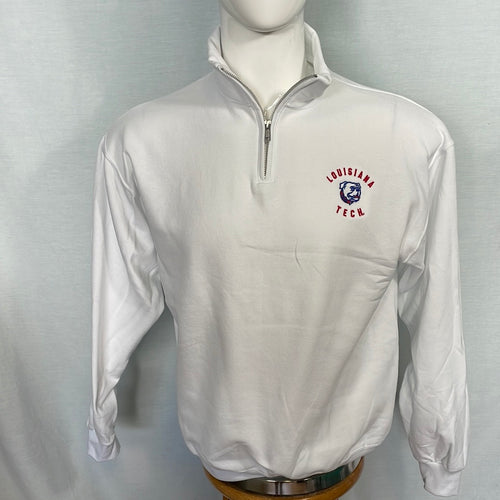 La Tech White 1/4 Zip