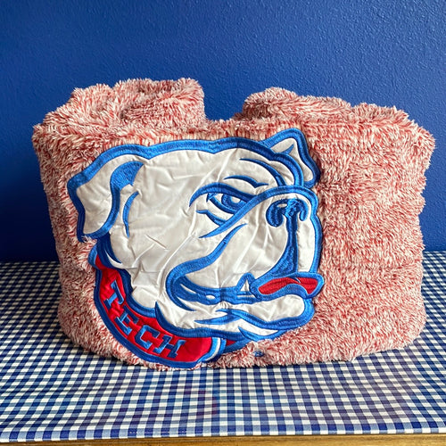 La Tech Red Bulldog Throw