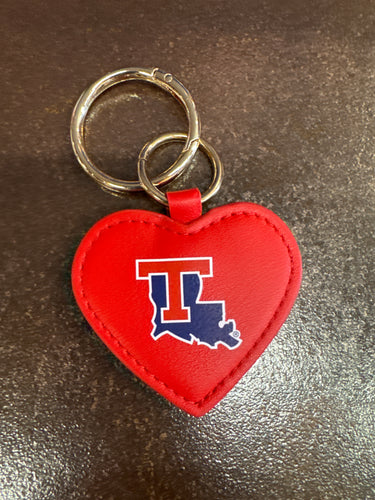 La Tech Red Heart Charm
