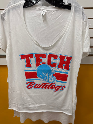 La Tech Womens Vintage Scoop Neck