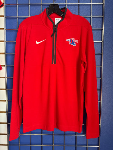La Tech Mens DF Victory 1/4 Zip Red