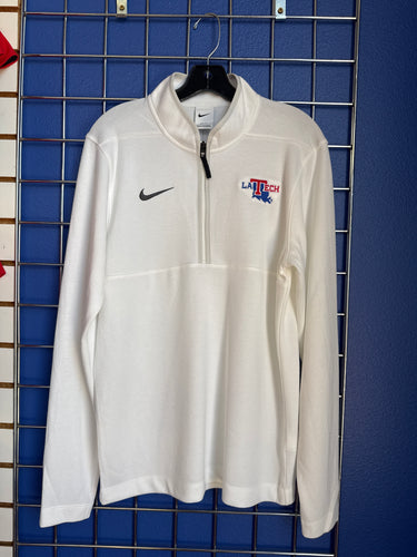 La Tech Mens DF Victory 1/4 Zip White
