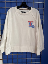La Tech Womens Cream Slouchy Crew