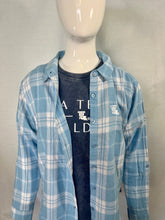 La Tech Womens  Light Blue Plaid Button Down