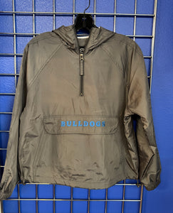 La Tech Womens Grey Bulldog Windbreaker