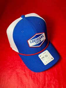 LaTech Nike Royal and White Trucker Hat
