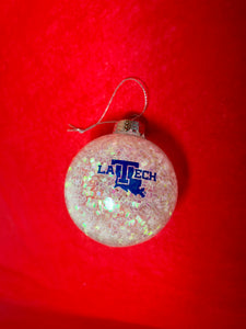 LA Tech Christmas Glitz Ornament