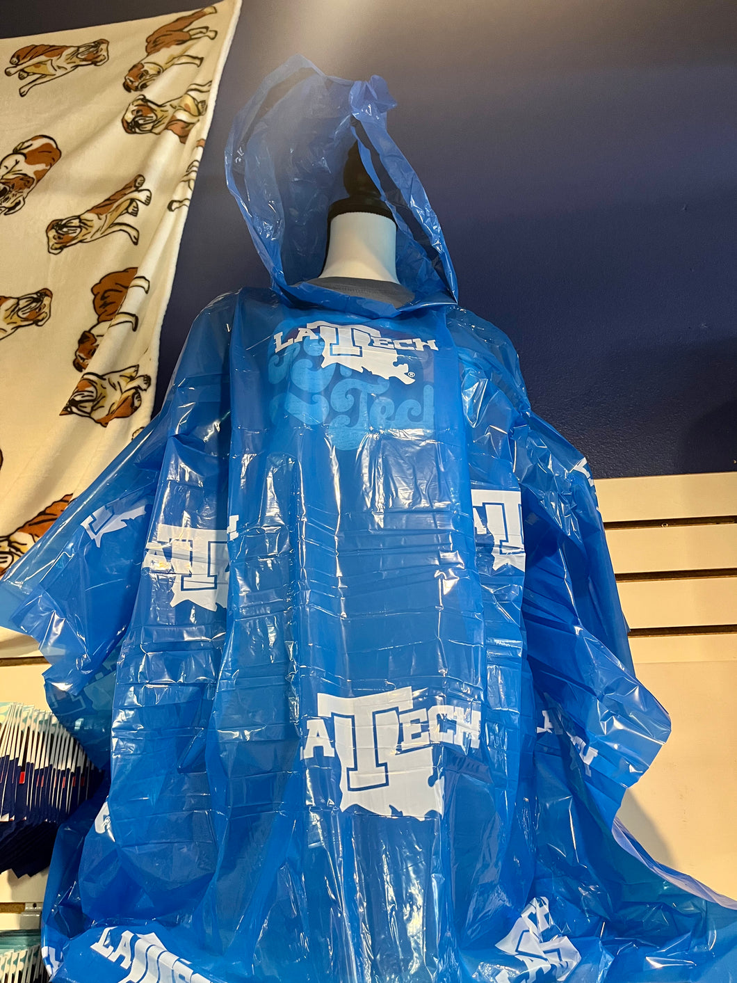 Royal blue 2025 rain poncho