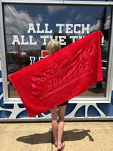 La Tech Red Beach Towel