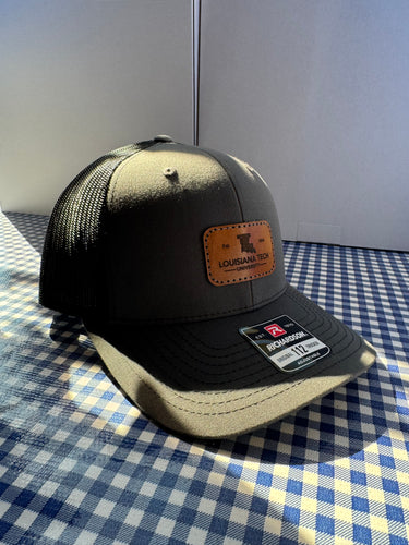 La Tech Leather Patch Trucker Hat