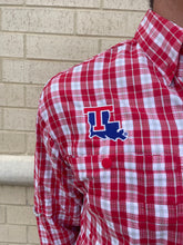 La Tech Mens Red Tamiami Long Sleeve Shirt