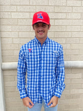La Tech Mens Royal Tamiami Long Sleeve Shirt