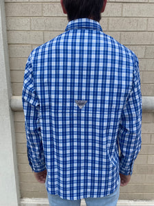 La Tech Mens Royal Tamiami Long Sleeve Shirt