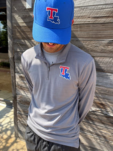 La Tech Mens Intensity Gun Smoke 1/4 Zip