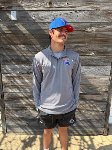 La Tech Mens Intensity Gun Smoke 1/4 Zip