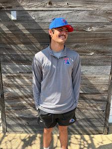 La Tech Mens Intensity Gun Smoke 1/4 Zip