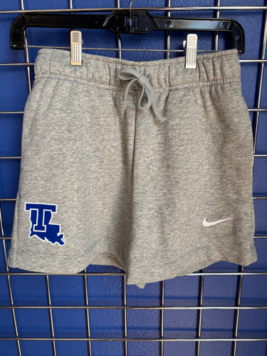 La Tech Womans Gray Sweat Shorts