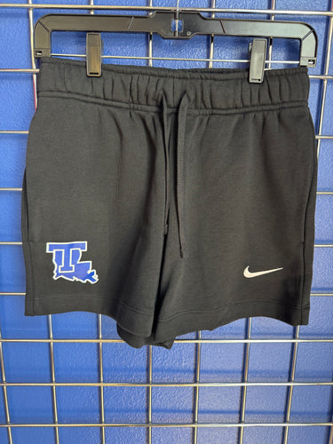 La Tech Womans Black Sweat Shorts