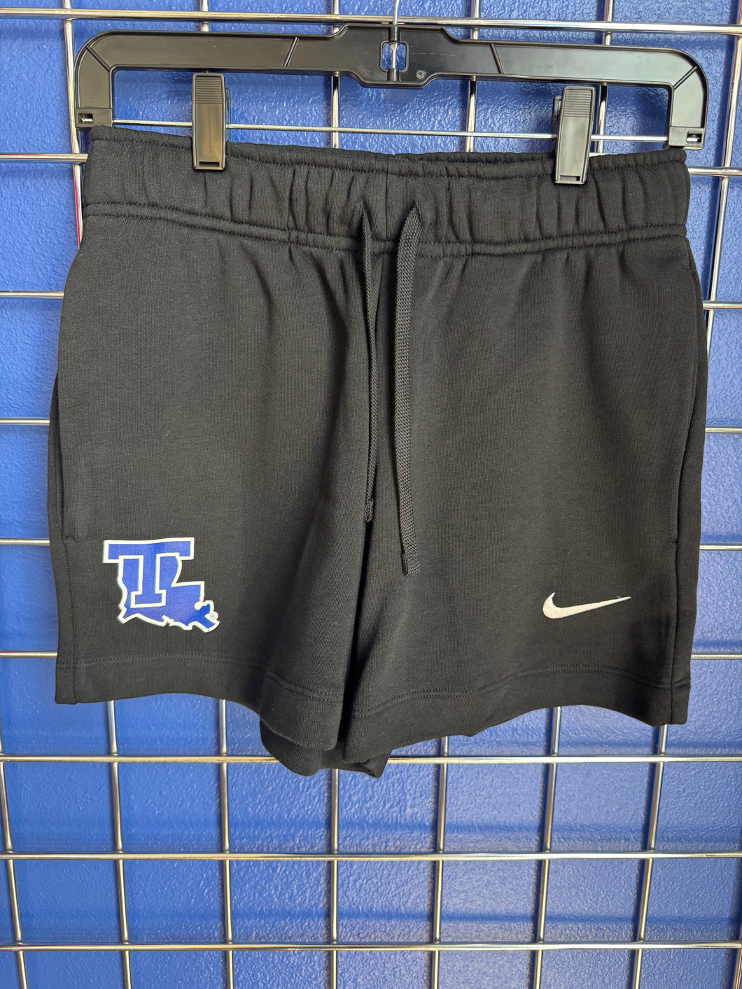 La Tech Womans Black Sweat Shorts