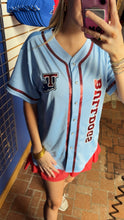 La Tech Womens Sequin Baseball Jersey