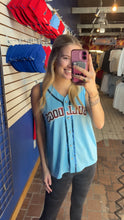 La Tech Womens Sequin Baseball Tank