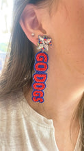 La Tech Beaded Go Dogs Earrings