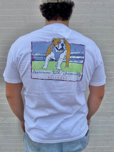 LaTech White Champ Football T-Shirt