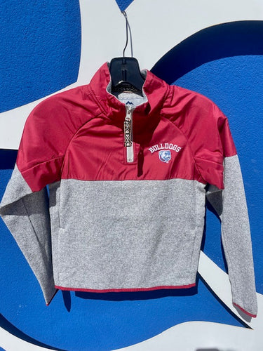 La Tech Youth Red Heather 1/4 Zip