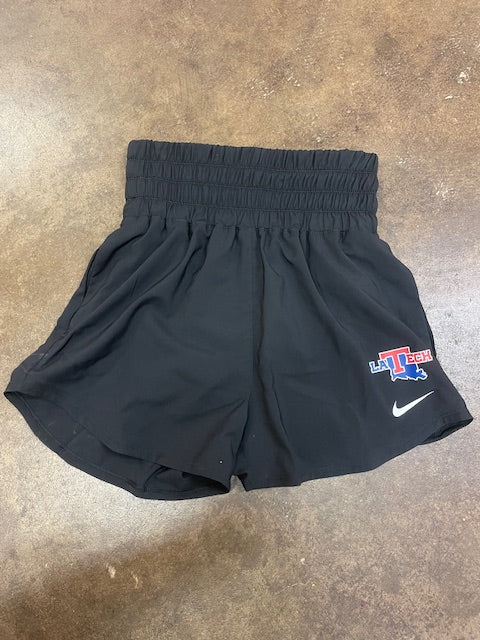 La Tech Womens High Waisted Shorts - Black