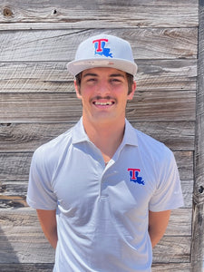 La Tech Mens Gray Double Hit Polo