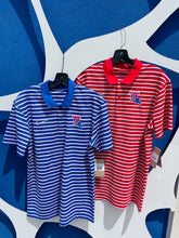 La Tech Mens Red Loyal Stripe Polo