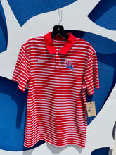 La Tech Mens Red Loyal Stripe Polo