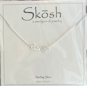 Silver Skosh Dawgs Necklace
