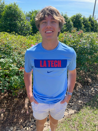 La Tech Varsity Blue Tee