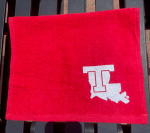 LA Tech Red Golf Towel