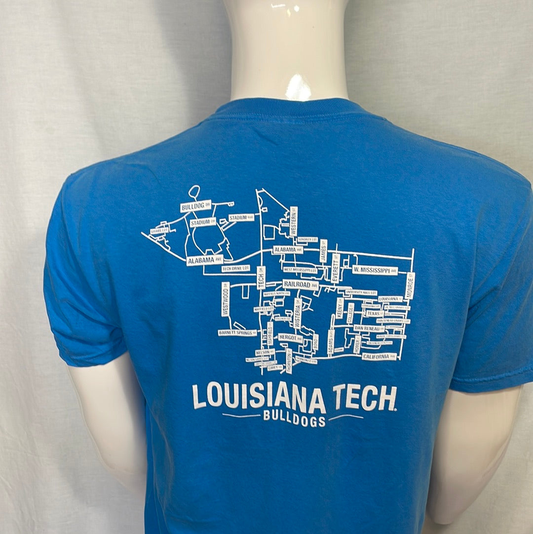 Louisiana Tech University Map Necklace or Key Chain Ruston LA -  Norway