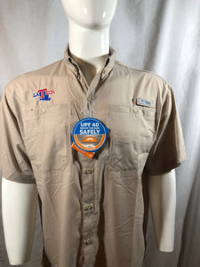 La Tech Mens PFG Fishing Shirt - Khaki