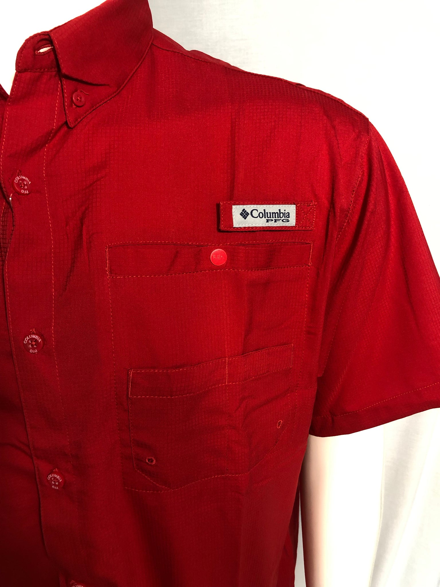La Tech Mens PFG Fishing Shirt - Red – FanBase Ruston